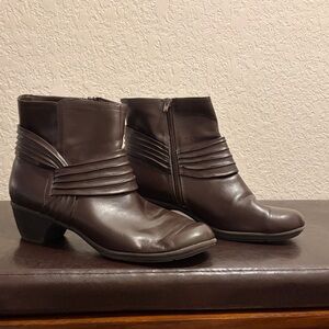 Comfort Plus by Predictions Dark Brown Ankle Boots